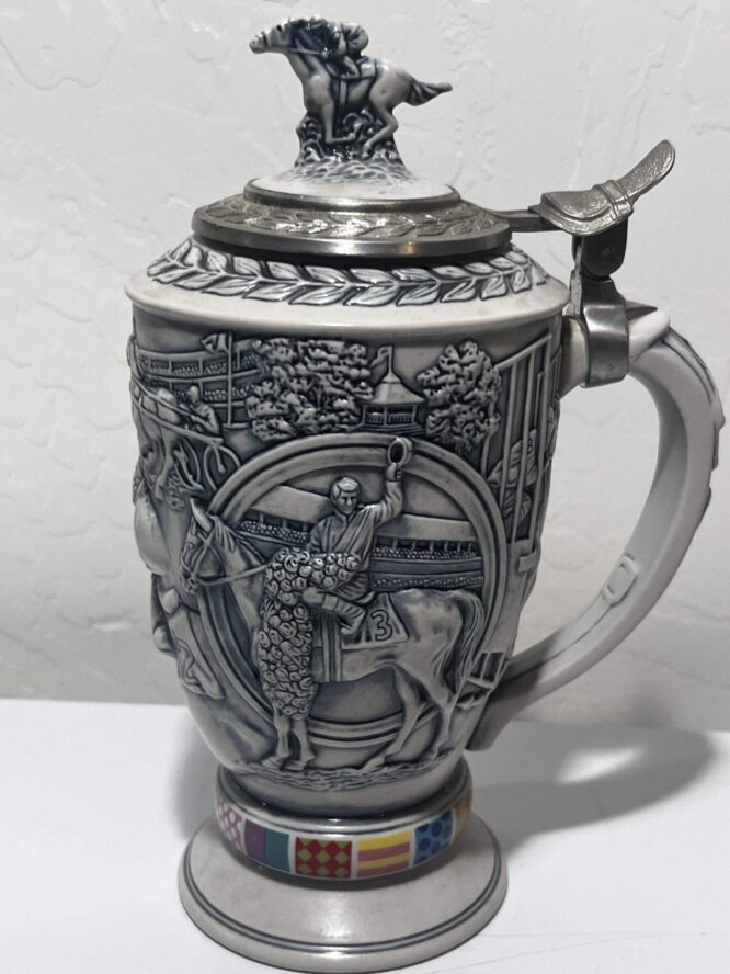 Horse Racing Beer Stein 'Winners Circle' Brazil, Avon 1992 - Image 2