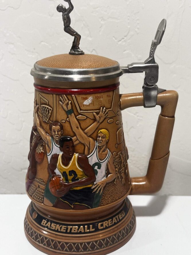 Avon A Century of Basketball Stein 1993 Handcrafted in Brazil