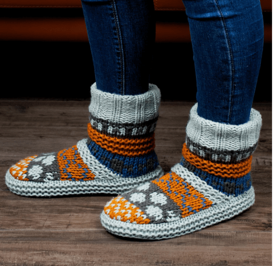 Chunky Knit House Slippers for Women