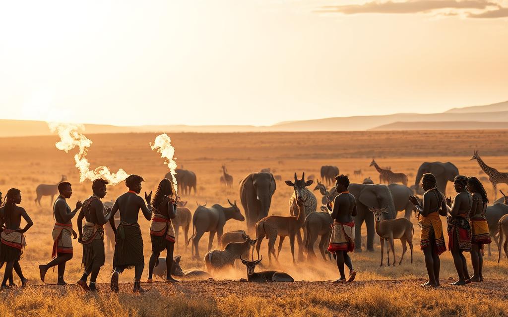 African animal rituals