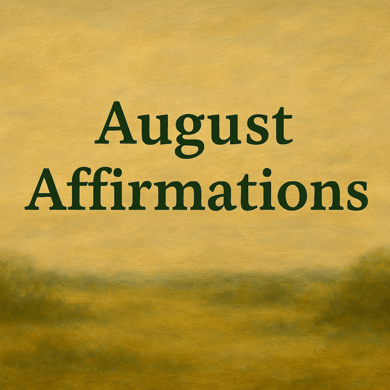 August Affirmations